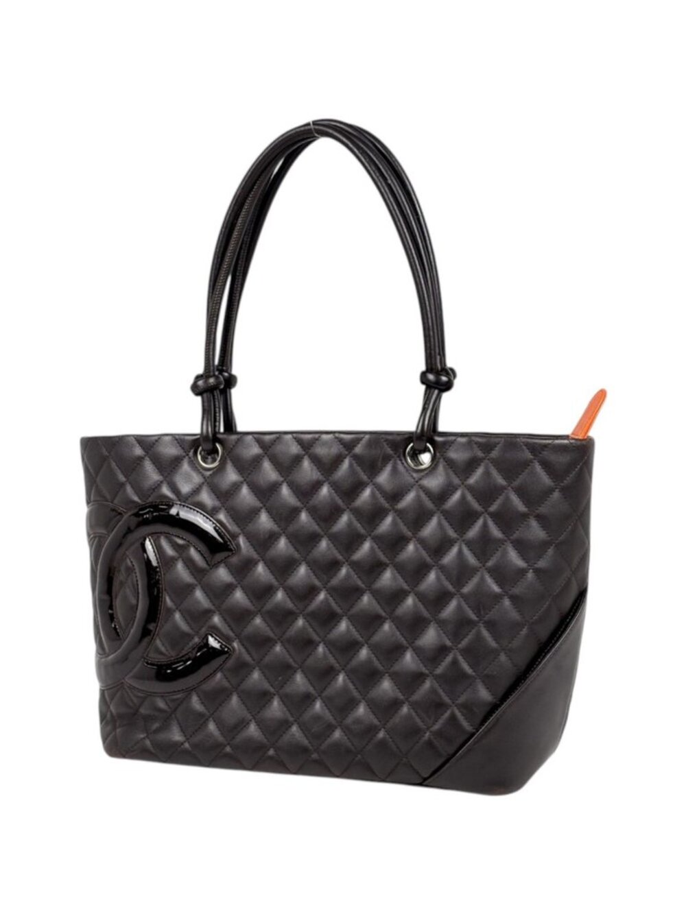 Chanel Tote Cambon Line Large Leather Brown